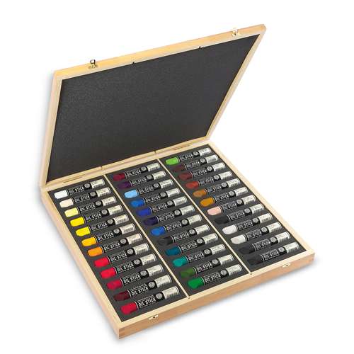 SENNELIER OIL STICKS Holzkasten mit 36 Farben à 38 ml
